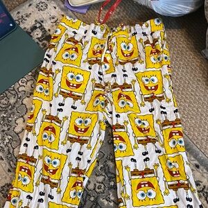 Nickelodeon SpongeBob Pajama Pants - Yellow and White